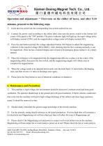 User Manual of DXMM-20C40 Impulse Magnetizer-3