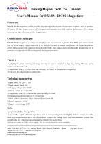 User Manual of DXMM-20C80 Magnetizer-1