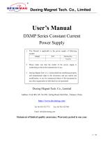 User Manual of DXMP series Current Source-1