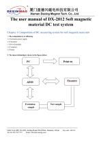 User manual of DX-2012SD Soft magnetic material DC test system