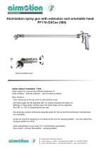 atomizing gun / manual / with extension / with orientable head - 1