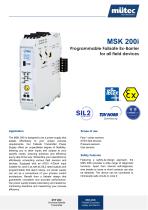 Power Supply and Ex-Barrier MSK 200 - 1