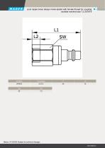 Lock nipple brass design nickel-plated with female thread for coupling sockets nominal size 7,2 251919-2