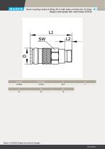 Quick coupling socket shutting off on both sides nominal size 10 brass design nickel-plated with male thread 251639-2