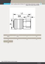 Quick coupling socket shutting off on both sides nominal size 7,2 brass design with female thread 220393 - 2