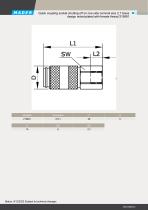 Quick coupling socket shutting off on one side nominal size 2,7 brass design nickel-plated with female thread 219991-2