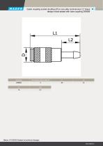 Quick coupling socket shutting off on one side nominal size 2,7 brass design nickel-plated with tube coupling 290809-2