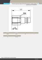 Terminal plug brass design with female thread for coupling sockets nominal size 7,2/7,8 220167-2