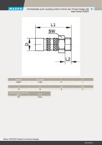Unmistakable quick coupling socket nominal size 5 brass design with male thread 220687-2