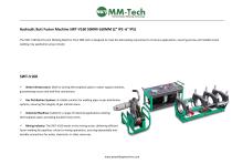 Hydraulic Butt Fusion Machine SWT-V160 50MM-160MM (2" IPS-6" IPS-1
