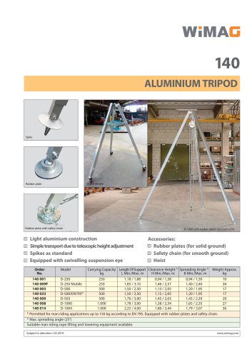 Aluminium Tripod