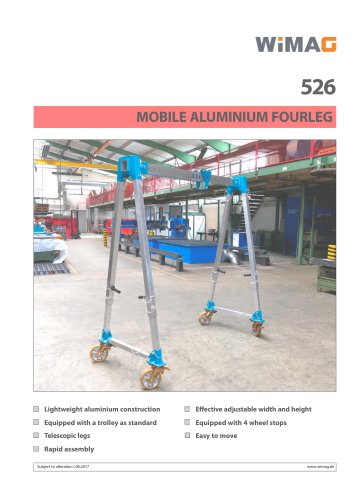 Mobile Aluminium Fourleg