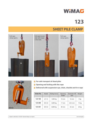 Sheet Pile Clamp