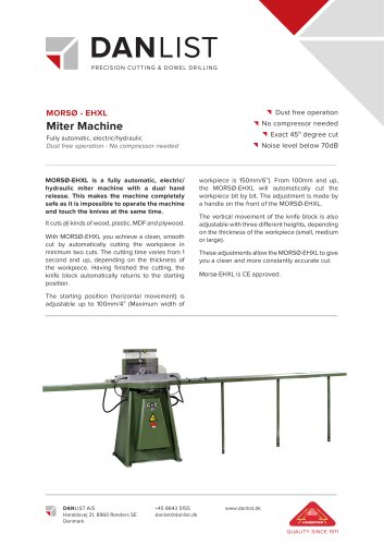 MORSØ - EHXL  Miter Machine