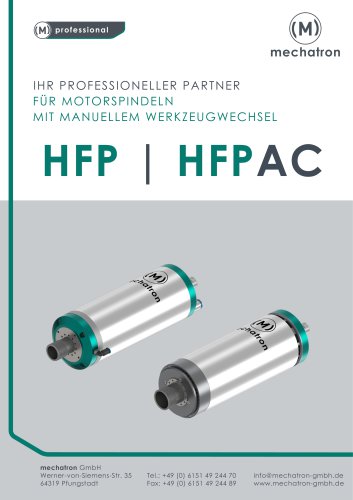 Brosch&uuml;re HFP/ HFPAC