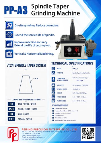 PP-A3 Spindle Taper Grinding Machine