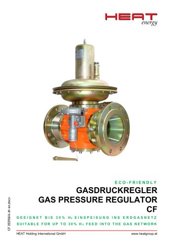 GAS PRESSURE REGULATOR Cityflow up to 20 bar