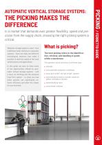 PICKING OPERATIONS AUTOMATIC VERTICAL STORAGE SYSTEMS - 2