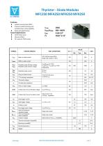 Thyristor - Diode Modules MFC250 MFA250 MFK250 MFX250-1