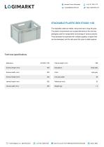 STACKABLE PLASTIC BOX ST4323-1103 - 1