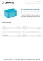 STACKABLE PLASTIC BOX ST6434-1108 - 1