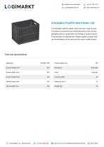 STACKABLE PLASTIC BOX ST6445-1109 - 1