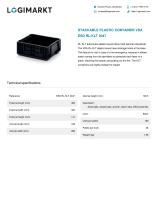 STACKABLE PLASTIC CONTAINER VDA ESD RL-KLT 4047 - 1