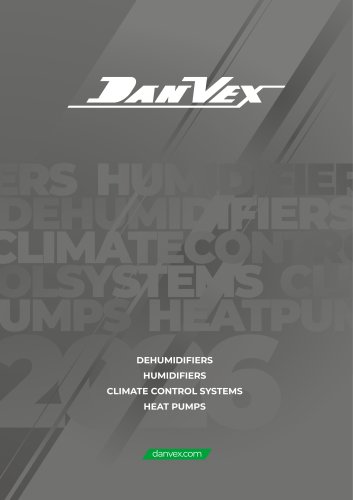 DanVex Professional Dehumidifiers Catalog 2026