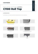 REAR-LOADING CONTAINERS – 4 WHEELS C1100 Roll Top-3