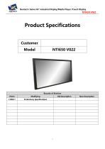 Nextech I Series 65" Industrial Display/Media Player /Touch Display - 1