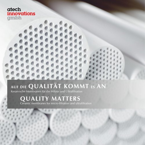 Quality matters - Auf die Qualit&auml;t kommt es an