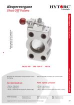 Disc valve - AB 16 S series - HYTORC-TECHNOLOGIES GMBH - lever / shut ...