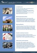Sensor applications dsound® USS5-KS, dsound® USS5-KS/N/K, dsound® USS5-KS/E/K-2