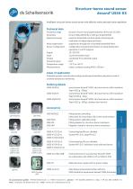 Structure-borne noise sound sensor dsound® USS5-KS, dsound® USS5-KS/N/K, dsound® USS5-KS/E/K-1