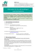 Information for the safe handling of Lead-Acid batteries-1