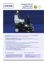 Compact ride-on scrubber dryer ATEX zone 22/2-1