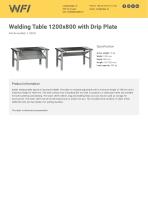 Welding Table 1200x800 with Drip Plate-1