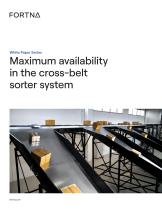 Maximum availability in the cross-belt sorter system-1