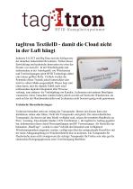 tagItron TextileID - damit die Cloud nicht in der Luft hängt-1