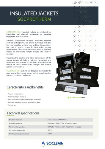Insulated jackets SOCPROTHERM
