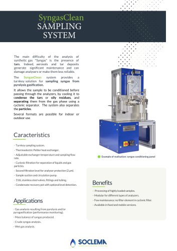 Syngas sampling system