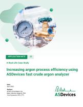 Increasing argon process efficiency using ASDevices fast crude argon analyzer - 1