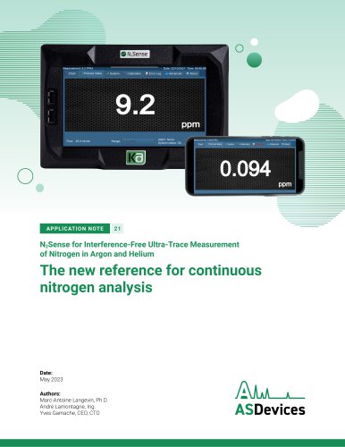 The new reference for continuous nitrogen analysis