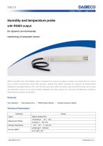 DB210 Humidity and temperature probe with RS485 output for narrow duct-1
