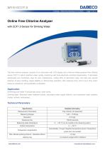Online Free Chlorine Analyzer with CCF1.0 Sensor for Drinking Water-1