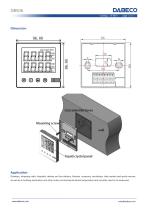 Wall mount humidity and temperature sensor DB506 with LCD display for indoor using-2