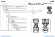 Differential pressure transmitter YUNYI 3051 - 4