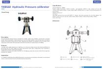 Hydraulic pressure calibration pump XYBS60 - 2