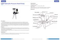 Manual pressure calibration pump Y060 - 2