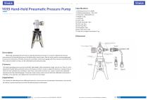 Pneumatic pressure calibration pump Y039 - 2